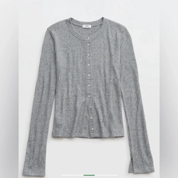 SOLD Aerie Sparkle Cardigan Tee - Picture 2 of 11